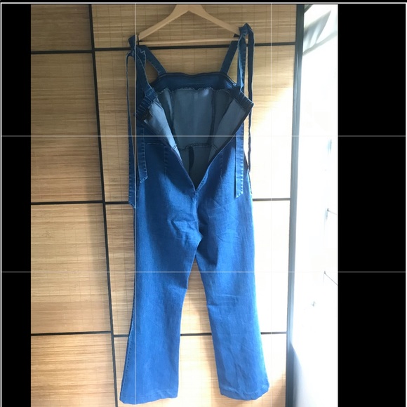 Vintage Sleeveless Jumpsuit foxy fit tie sleeves - Picture 13 of 13